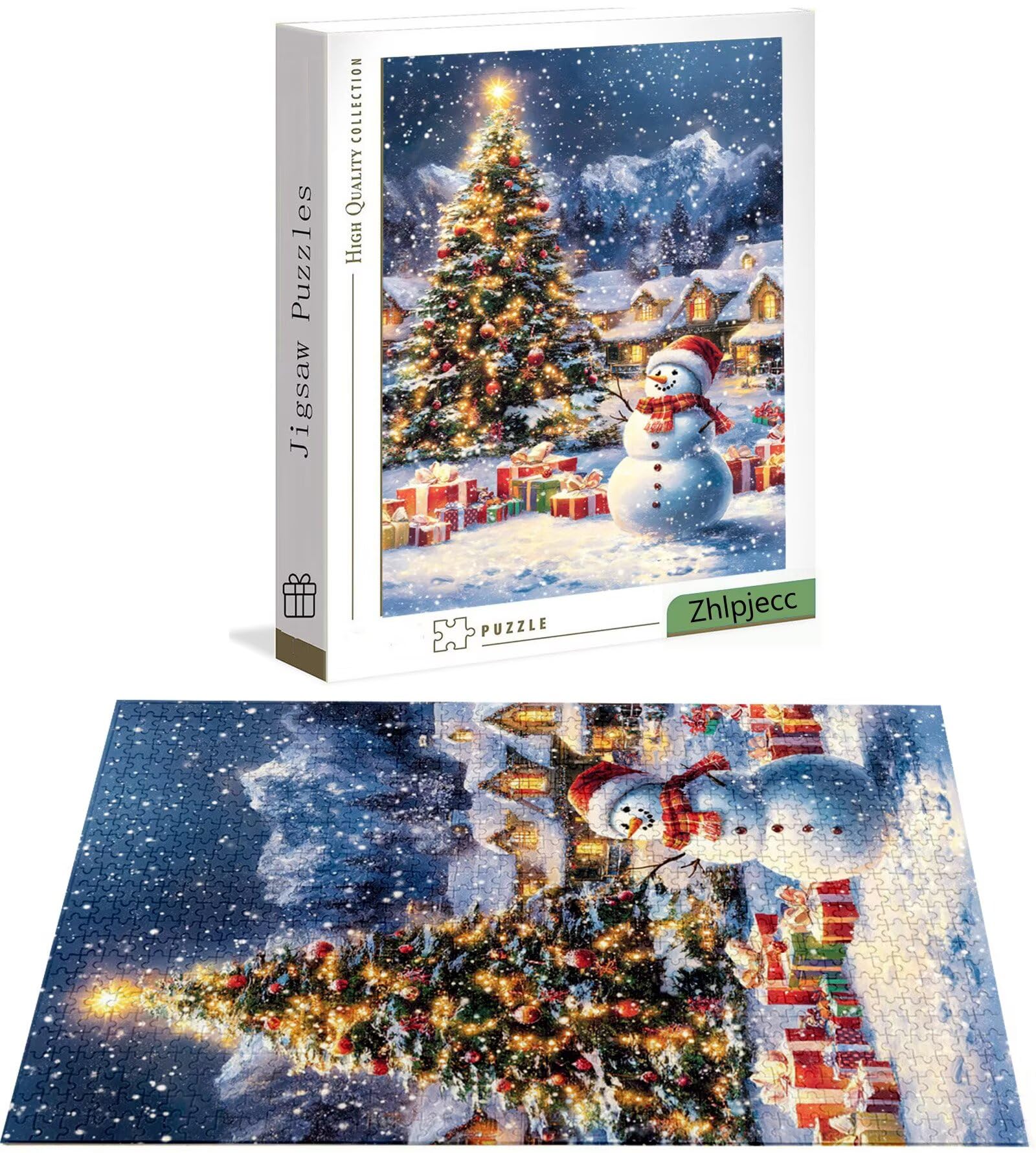 Puzzle Noël 3000 Pièces Adultes, Puzzle 3000 Pièces pour Adultes et Enfants à Partir de 14 Ans, Cadeau Puzzles Bois de Qualité Supérieure avec Une Boîte d'emballage Exquise, Cadeau Femme/Homme H-7309