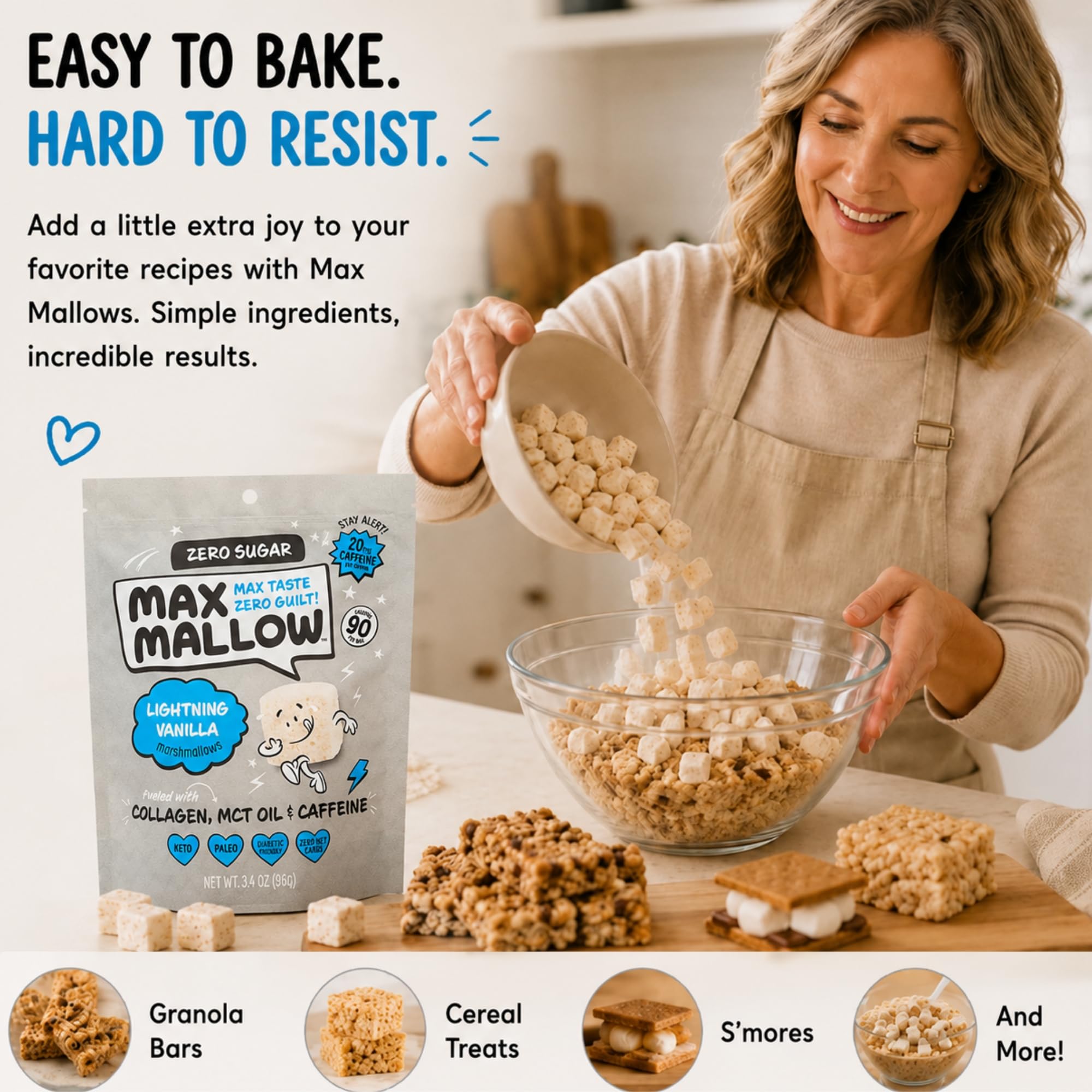 Amazon.com : Max Mallow Sugar Free Marshmallows - Keto Friendly