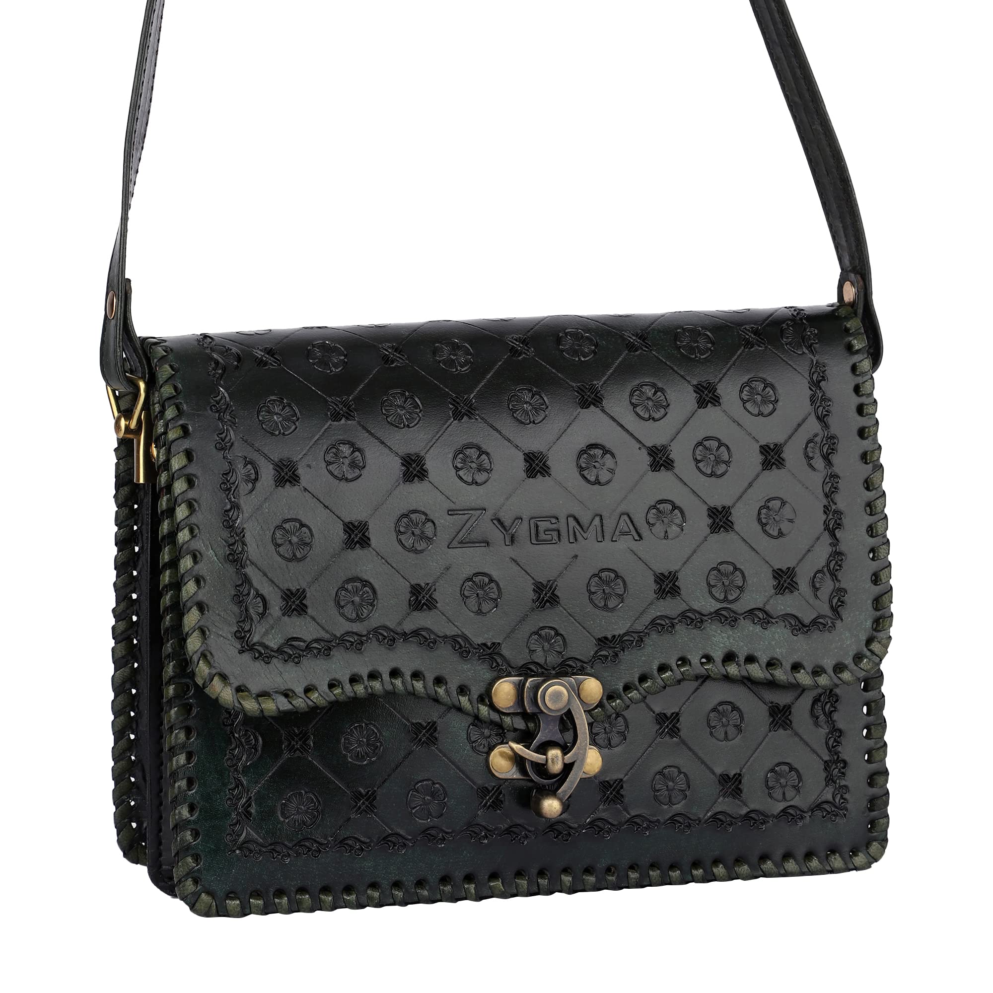 Amazon.in: Zygma Handmade Leather Product: Sling leather bags