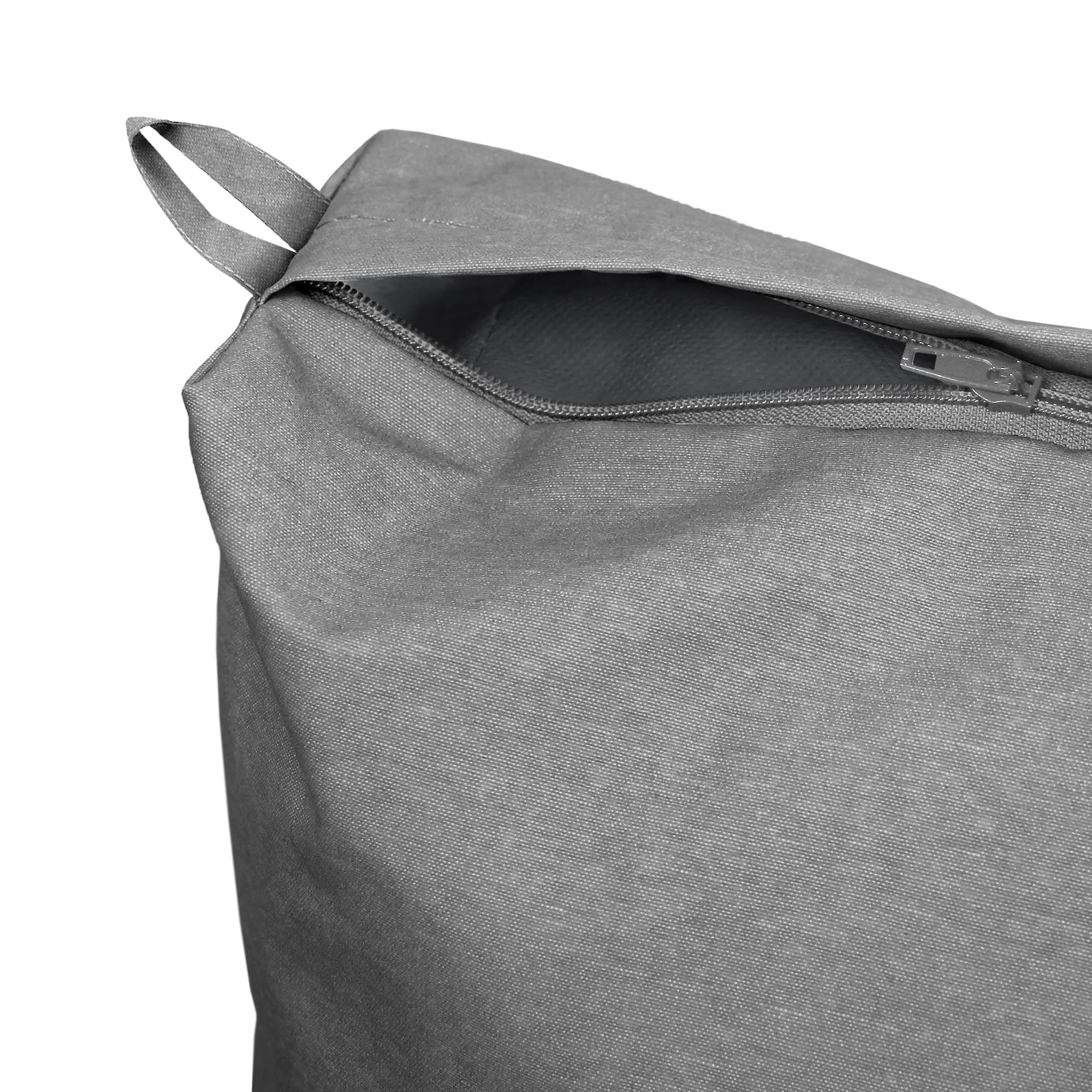 HAPPERS Cojín de Suelo Naylim Mate Impermeable Multiusos para Exterior, Banco y Palets - Comodidad y Versatilidad en un sólo Cojín Gris Claro 60x80