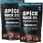 Jamaican Jerk Seasoning And Rubs - Spice Rack Co Jamaican Jerk Chicken Seasoning, No MSG, Non-GMO, and Gluten-Free Meat Seasoning, Bbq Rubs And Spices For Smoking, Grilling, Frying, Roasting (2 Pack)