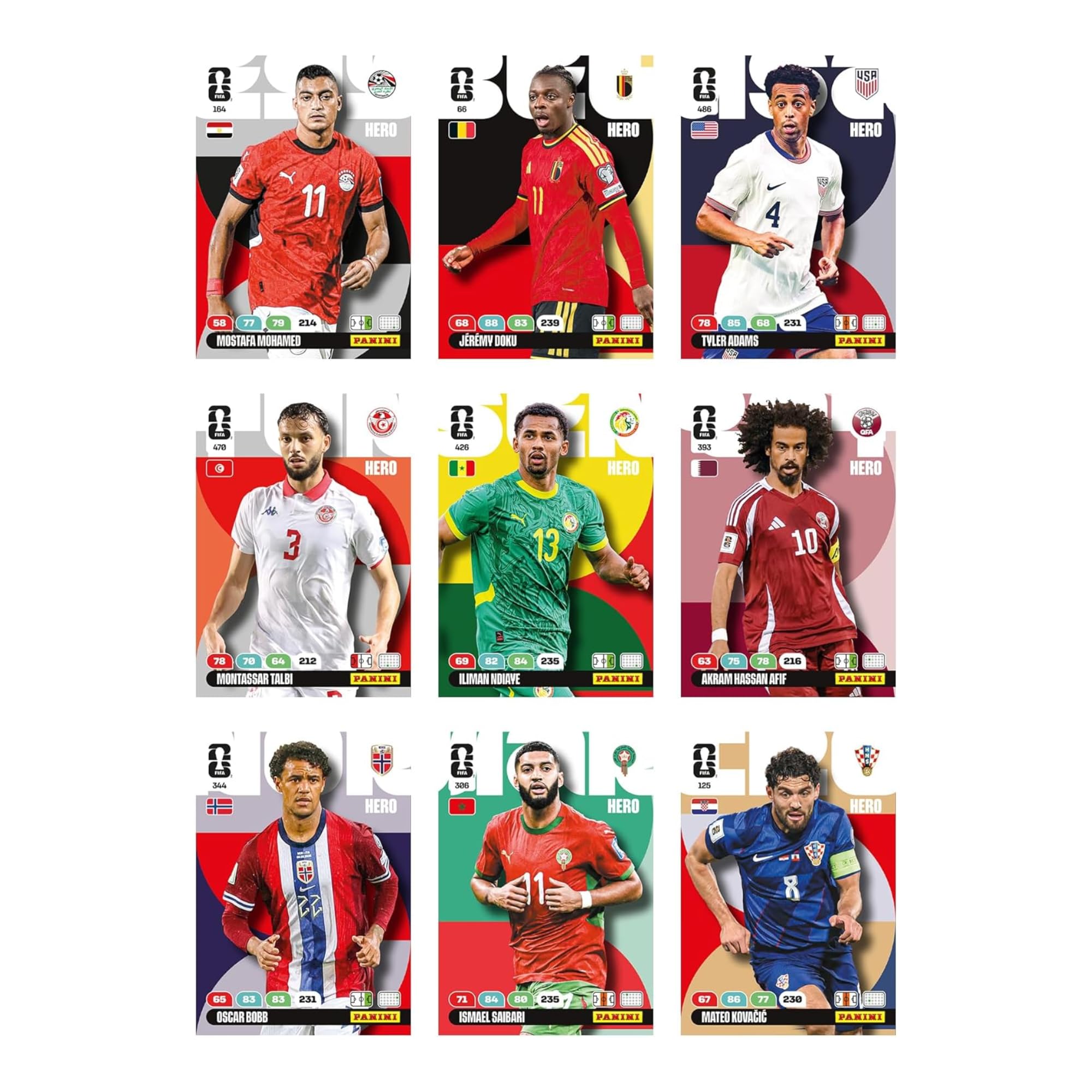 Panini Adrenalyn XL FIFA World Cup 2026 - Confezione da 10 carte da collezione ufficiali da calcio - Fat Box
