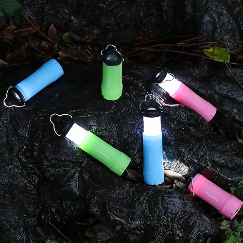 Miniatura 6 de EverBrite Mini linternas y linternas 2 en 1, linterna con zoom combinado con 3 modos, esenciales de campamento, 2 faroles a batería para huracán,