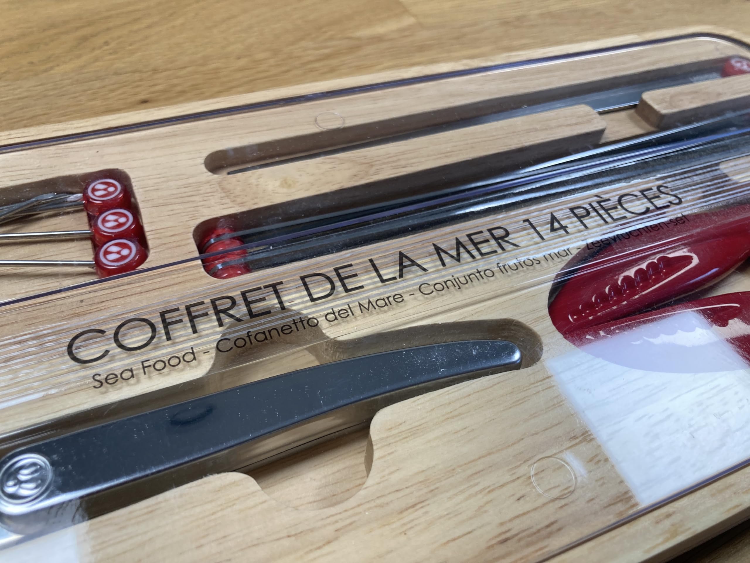 Coffret bois 14 pièces - Fruits de mer