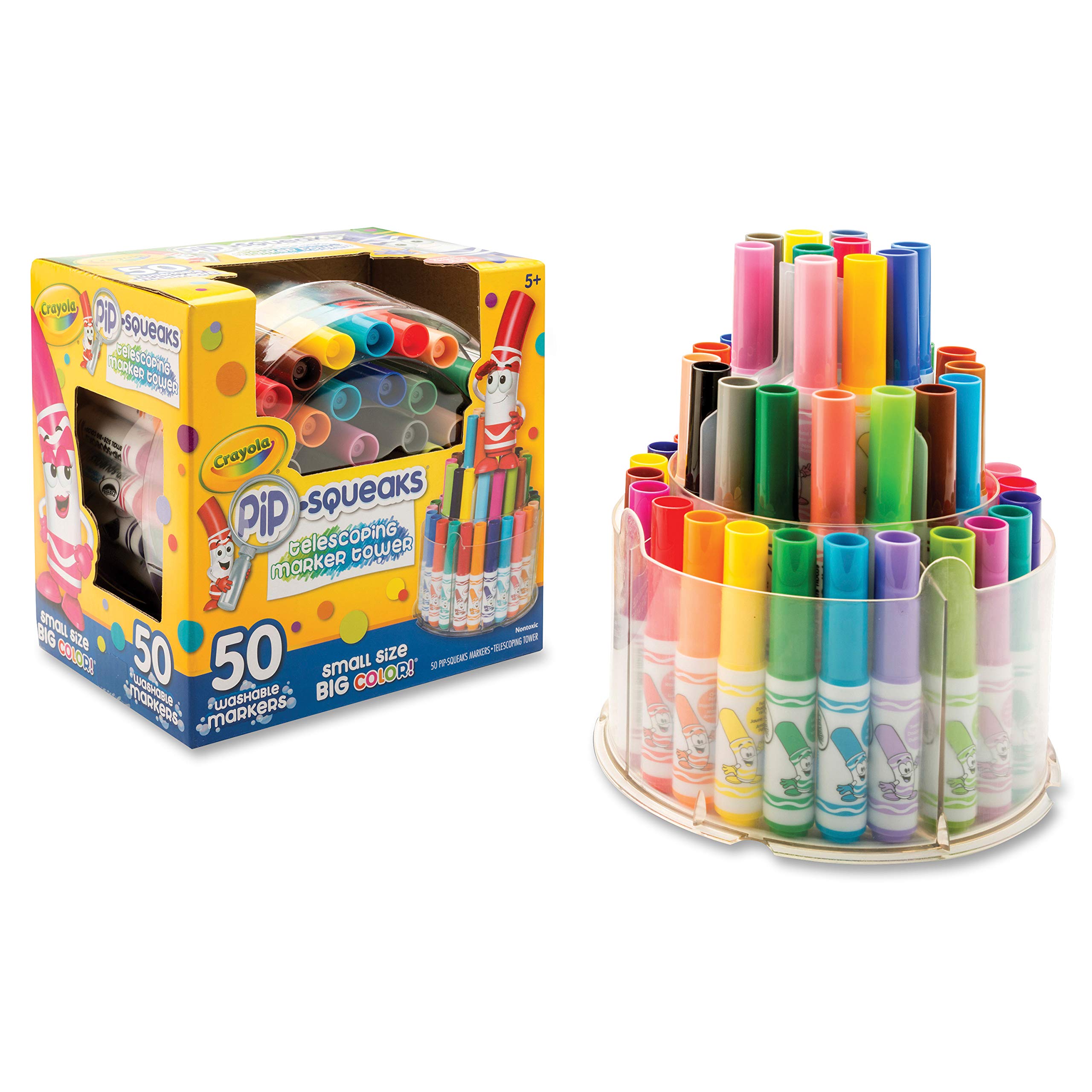 Crayola Pip Squeaks Marker Set, 50 Washable Markers, Gift for Kids Buy