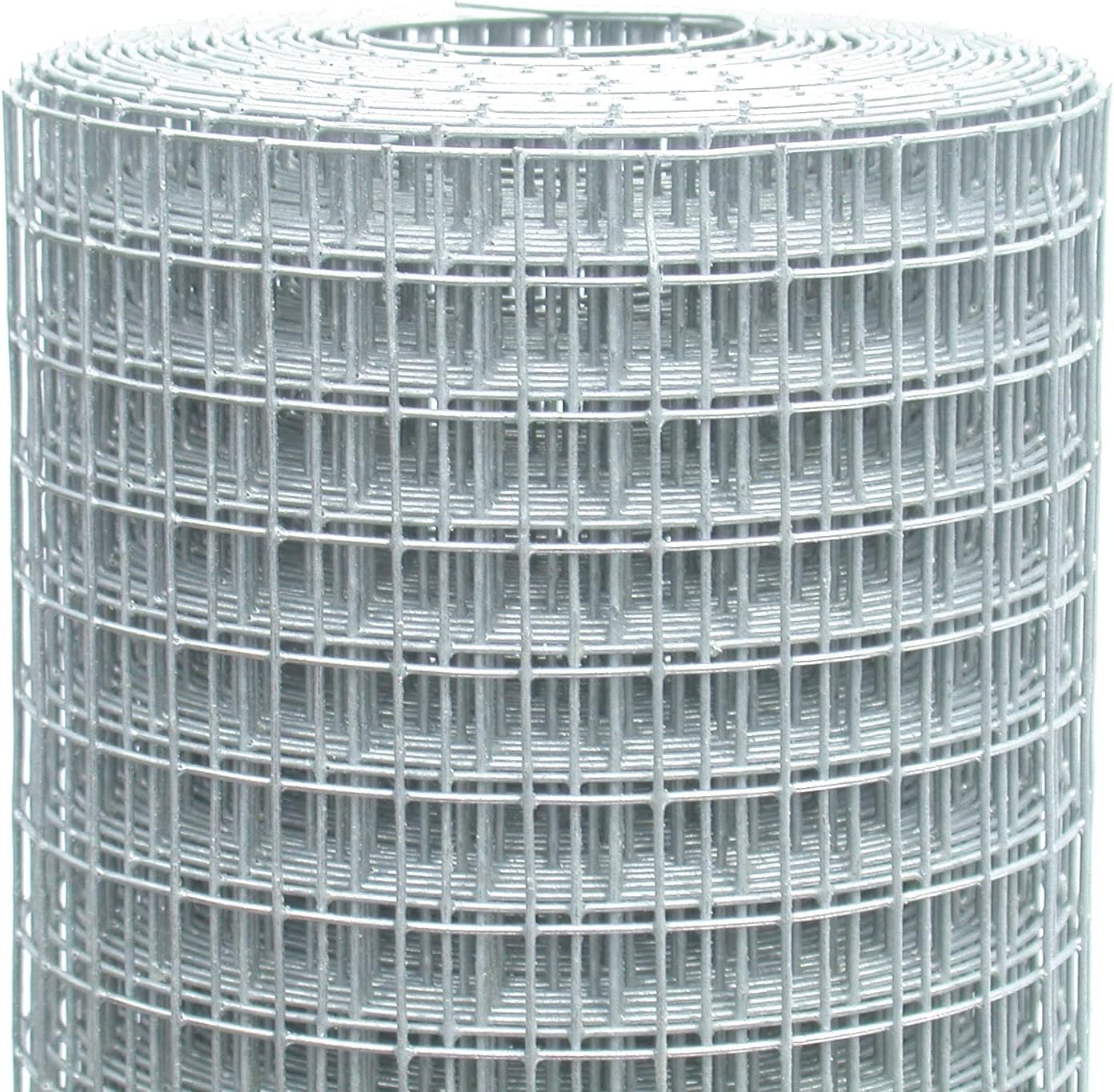 Volierendraht Edelstahl Drahtgitter Drahtzaun Maschendrahtzaun - 100 cm hoch - 5 m Länge - Maschenweite 10x10 mm