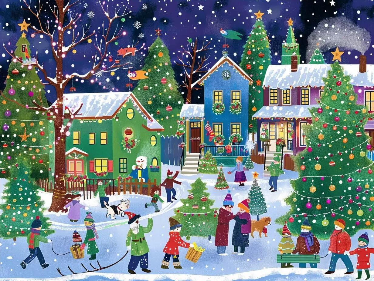 Merry Christmas 300 Piece Jigsaw Puzzles for Adults