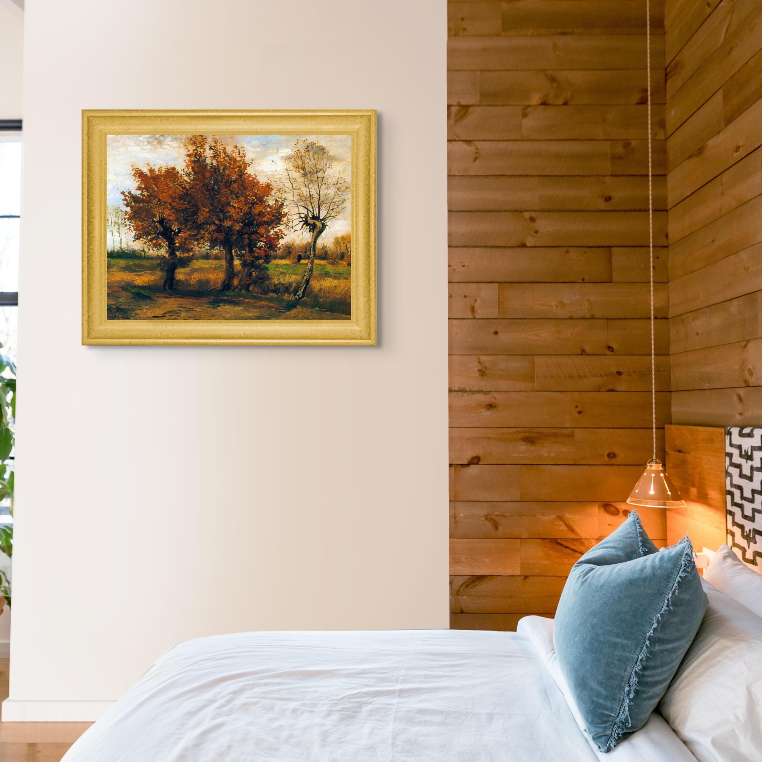 Amazon.co.jp: ヴィンセント・ヴァン・ゴッホ作ロストキャビン秋の風景