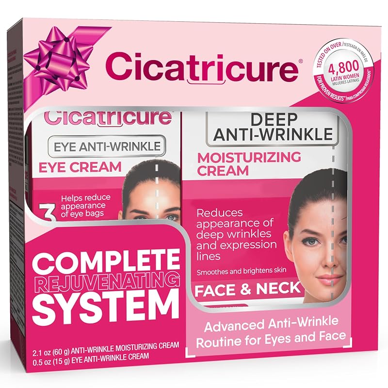 Kit Cicatricure com creme para a região dos olhos e creme facial e para o pescoço, 2 unidades