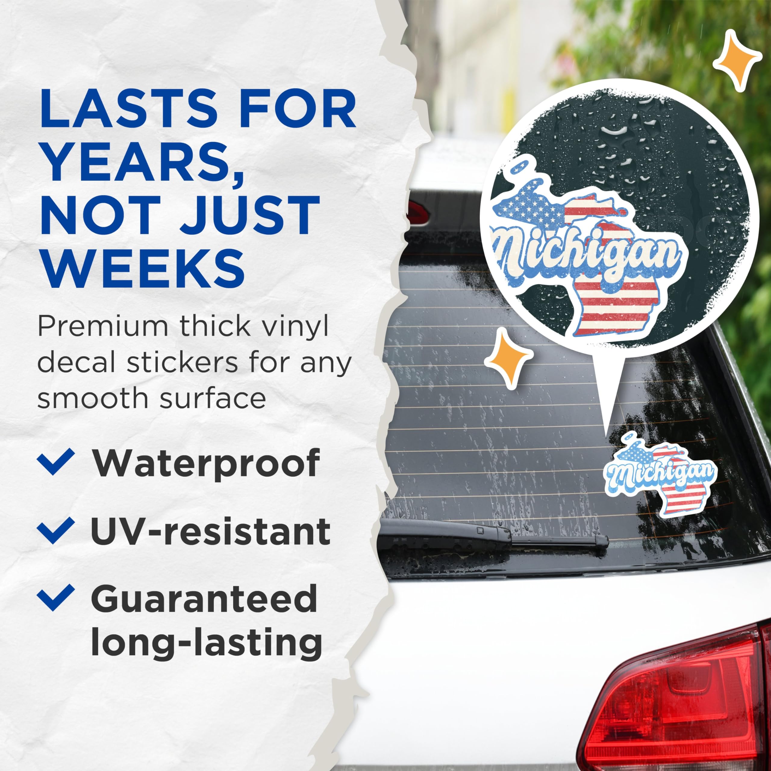 Car Decal Michigan Michigan MI State Outline Vinyl Decal Sticker - Perfect For Car, Laptop, Or Travel Gear State Of Michigan Decal - Foto 8