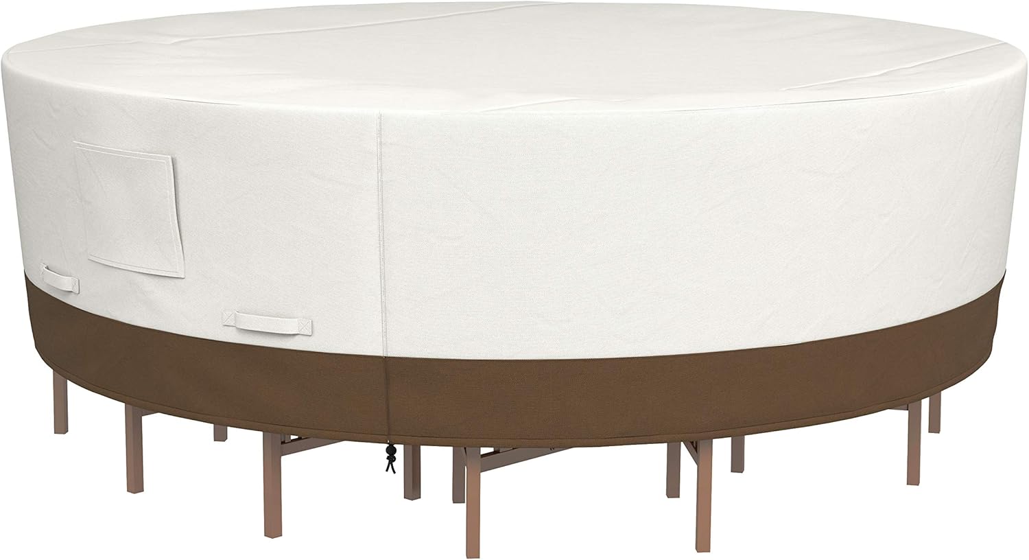 Amazon Basics Waterresistant Gray Polyester Patio Table and 6 Chairs