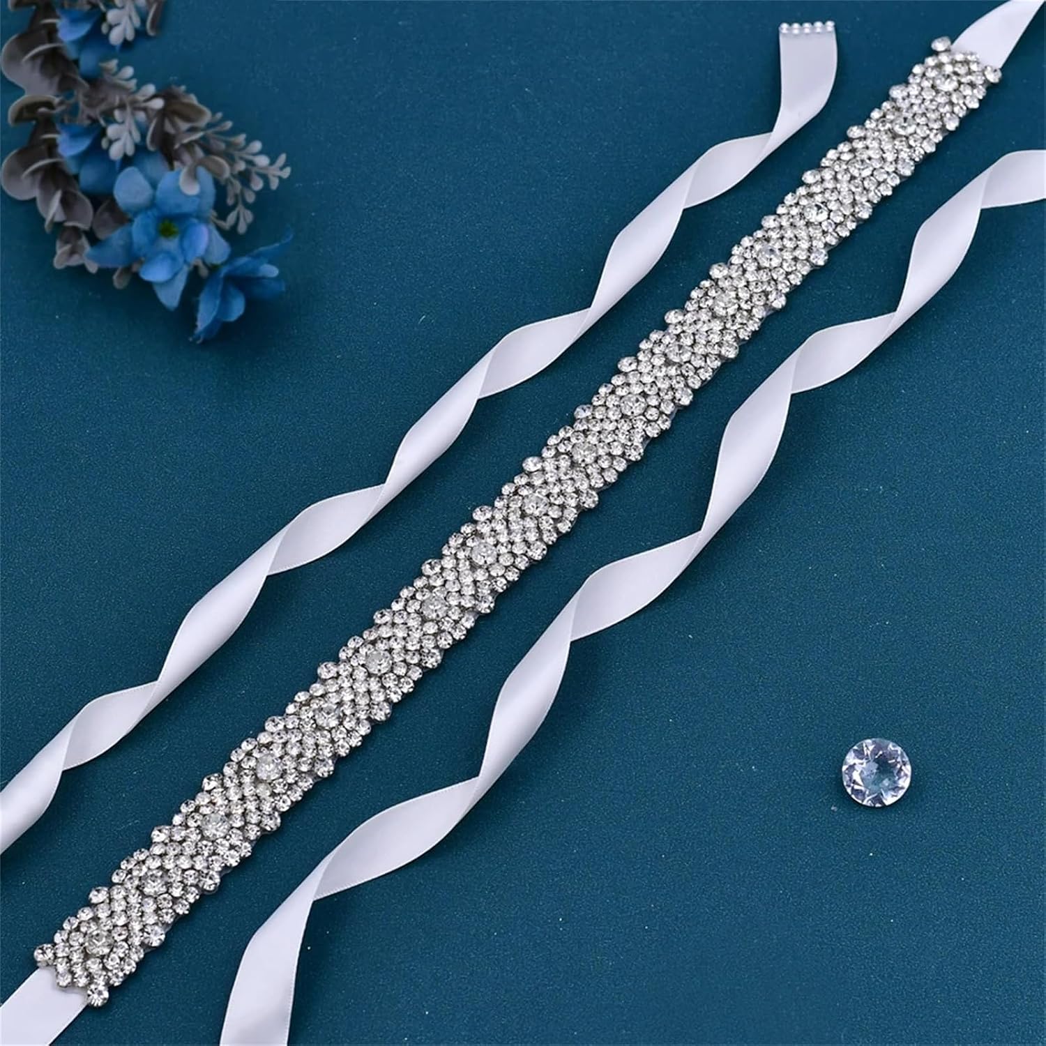 Women’S Luxury Bridal Belt With Rhinestone And Diamond Applique A Formal Gown Sash For Plus Size Wedding Dresses