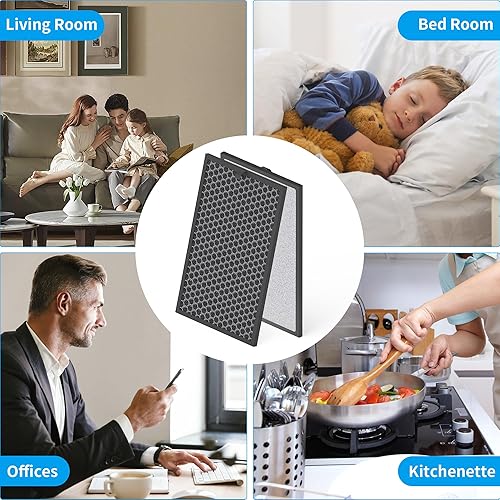 Miniatura 6 de 2 paquetes de filtro de repuesto de carbón activado de 8 litros compatible con Okaysou AirMax 8L