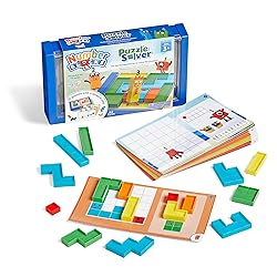 hand2mind Numberblocks Puzzle Solver, Brain Teasers, Logic Puzzles for Kids, Educational Games, Math Toys for Kids 3-5, Fidget Game, Preschool Learning Activities, Toddler Birthday Gifts