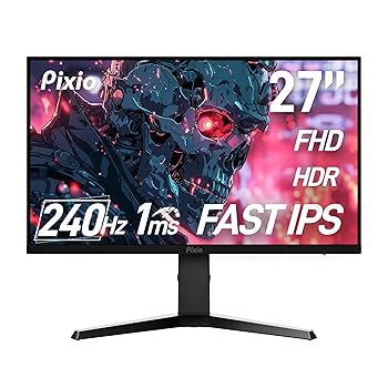 モニター台 Pixio px279 Pixio、リフレッシュレート240Hz対応の27型ゲーミングモニター