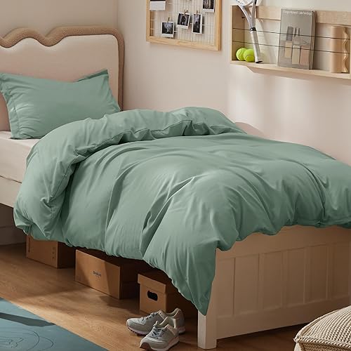 Vista 454 de Bedsure - Juego de funda de edredón de tamaño matrimonial, ropa de cama suave con doble cepillado, 1 funda de edredón (80 x 90 pulgadas) y 2 fundas