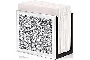 Kitchen Napkin Holder Glass Mirror Table Mat