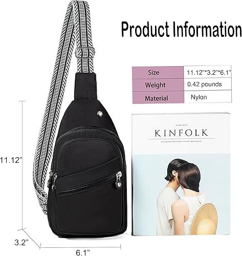 Miniatura 24 de EVANCARY Bolso bandolera pequeño para mujeres y hombres, mochila bandolera para viajes, al aire libre, senderismo Gris profundo