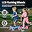 BELEEV Scooter for Kids Ages 3-12,3 Wheel Scooter for Toddler Girls Boys, Light-Up Wheels,5 Adjustable Height,Lean to Steer,Extra-Wide Deck, Three Wheel Kick Scooter for Children (Black Blue)