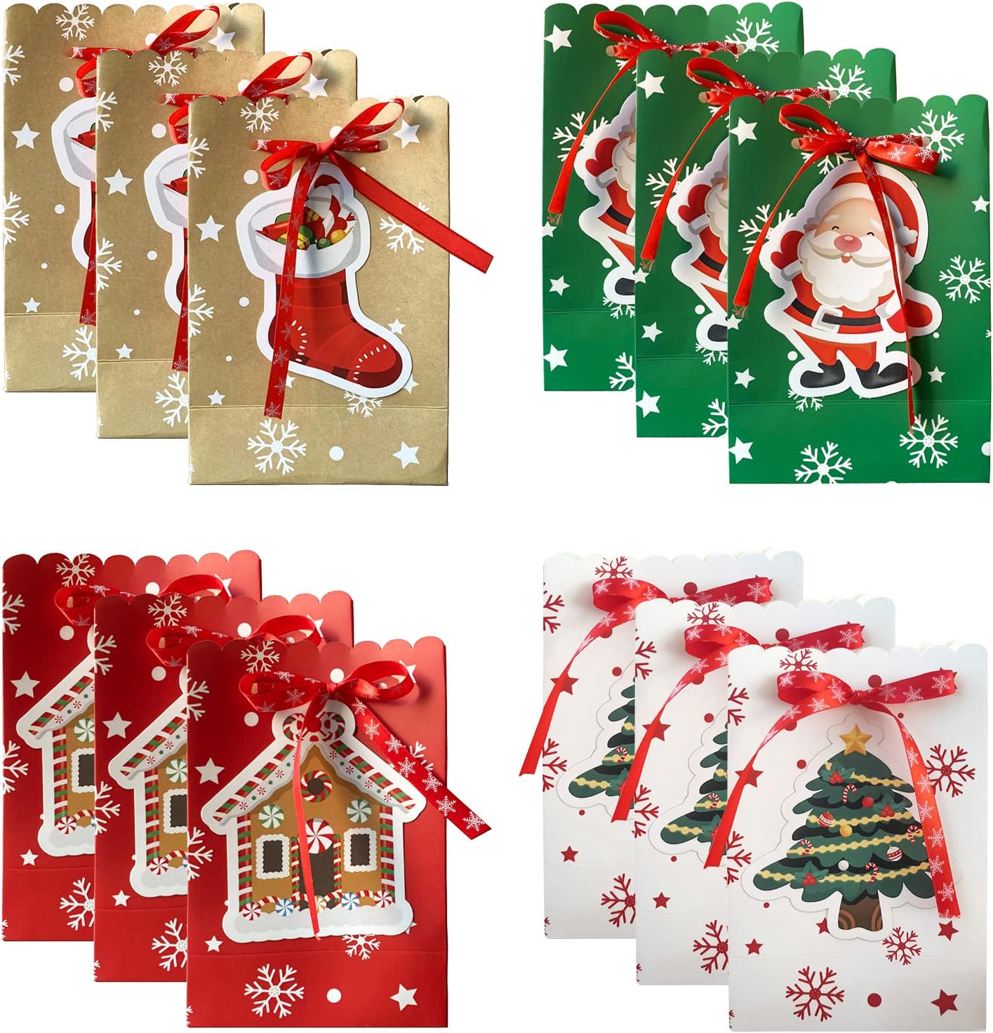 Sacchetti Di Carta A Righe Caramelle Festa Matrimonio Torta Dolce - Foto 13