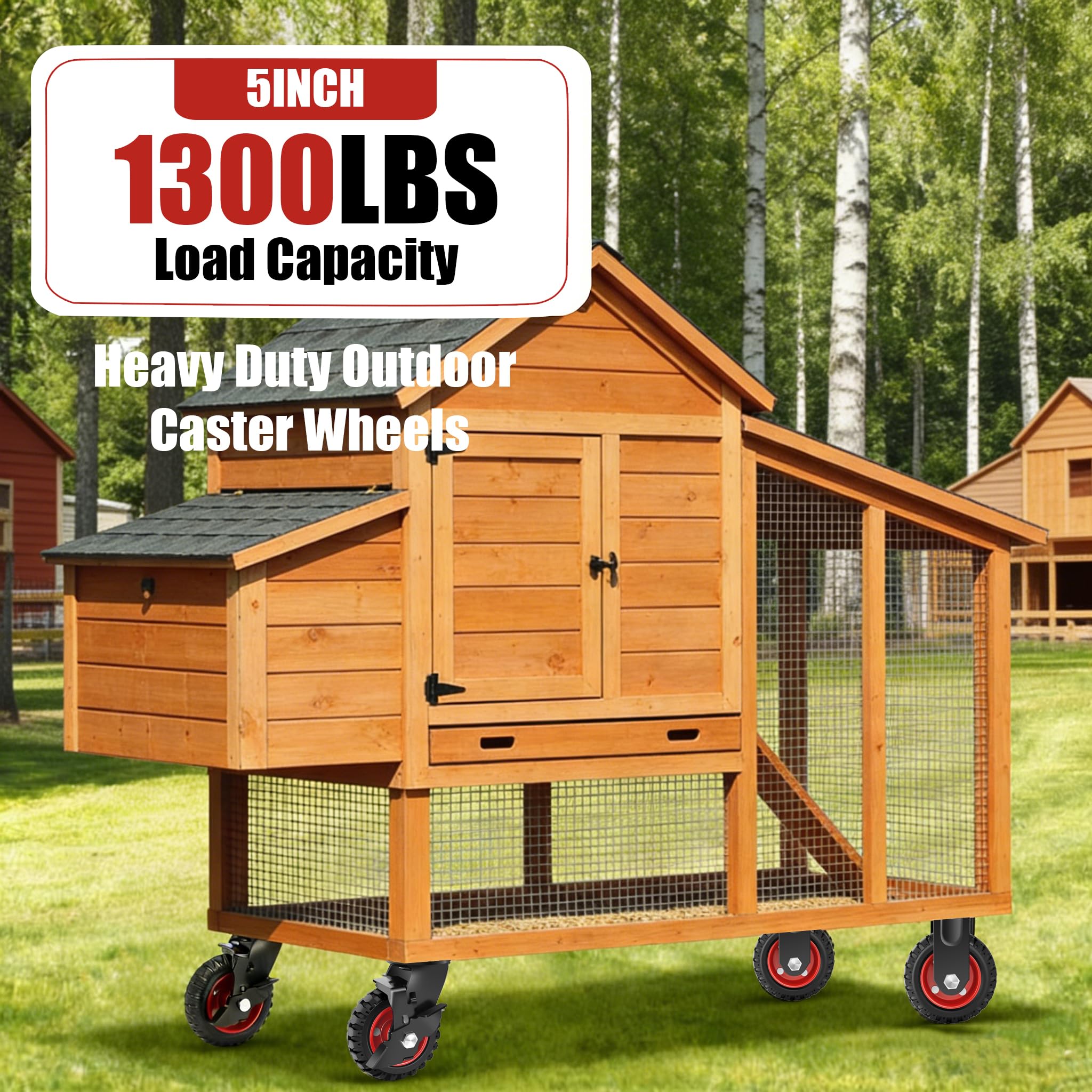 Heavy Duty Caster Wheels - 5 Inch Plate Casters -5 Heavy Duty Caster Wheels - 5 Inch Plate Casters -5