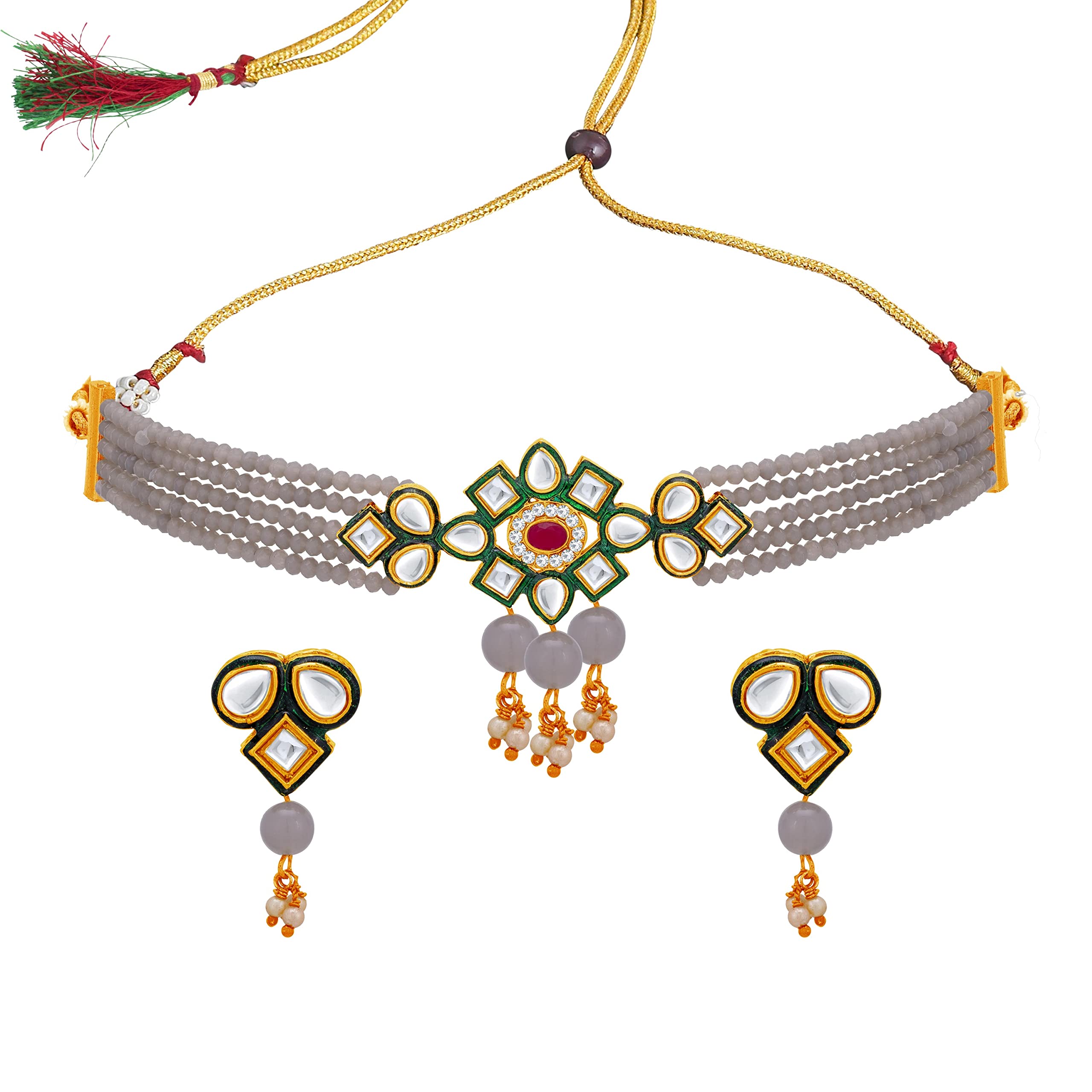 See full amazon price history chart for Sukkhi Darling Gold Plated Choker Necklace Set for Women (NS104339) Sukkhi Darling Gold Plated Choker Necklace Set for Women (NS104339) (B0B4X2NDHD) Amazon Price History, Amazon Price Tracker