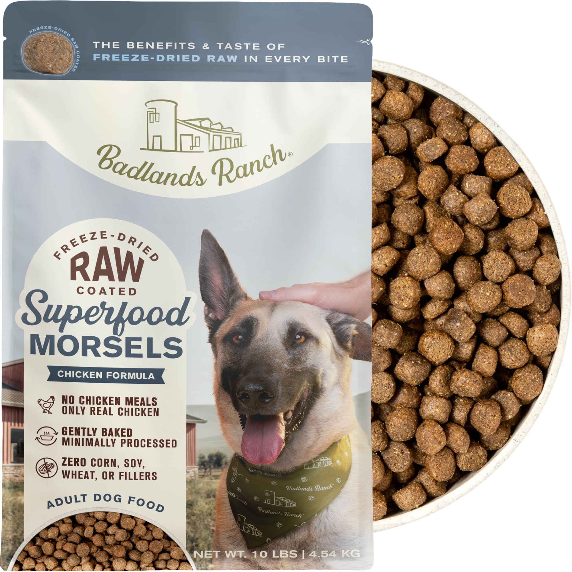 Amazon.com: BADLANDS RANCH Superfood Morsels Chicken Formula Dry