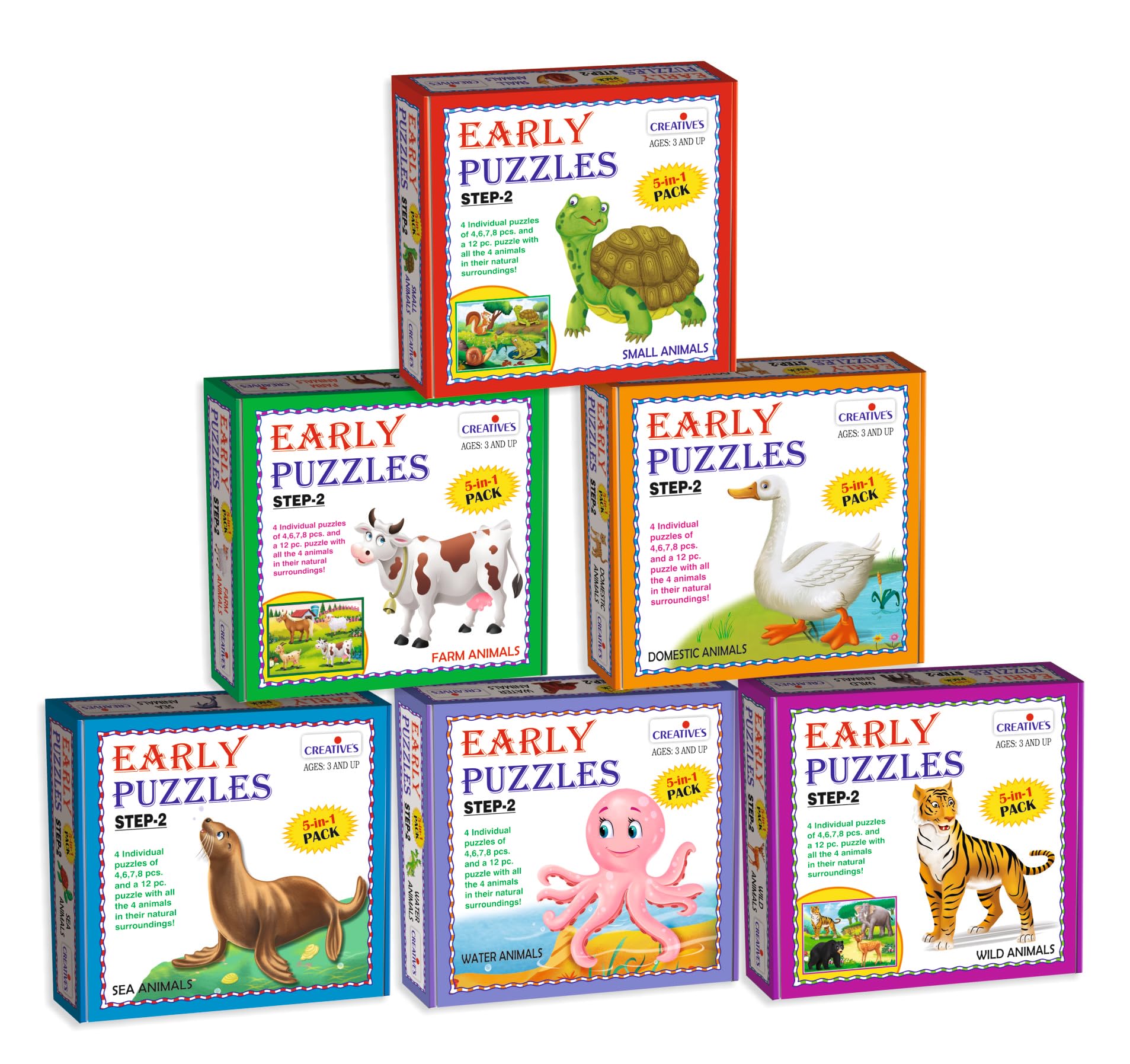 AND2BLE Curiosity 新品未開封　3形態セット×6 Buy Creative's Early Puzzles Step-2 Combo | Pack of 6 | Small