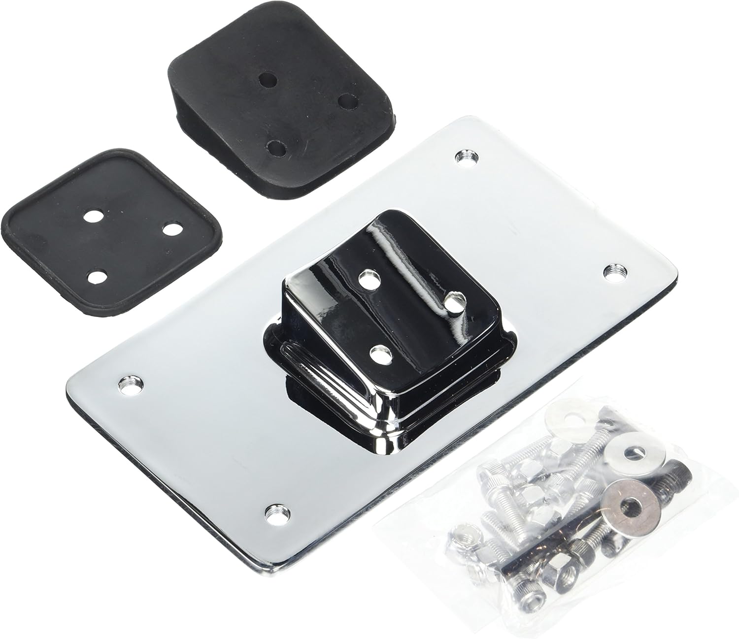 33-606 Chrome License Plate Bracket Kit Fender Mount