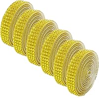Vista 21 de 6 rollos de cinta autoadhesiva con diamantes de imitación de diamantes de imitación, cinta adhesiva para manualidades con diamantes de imitación