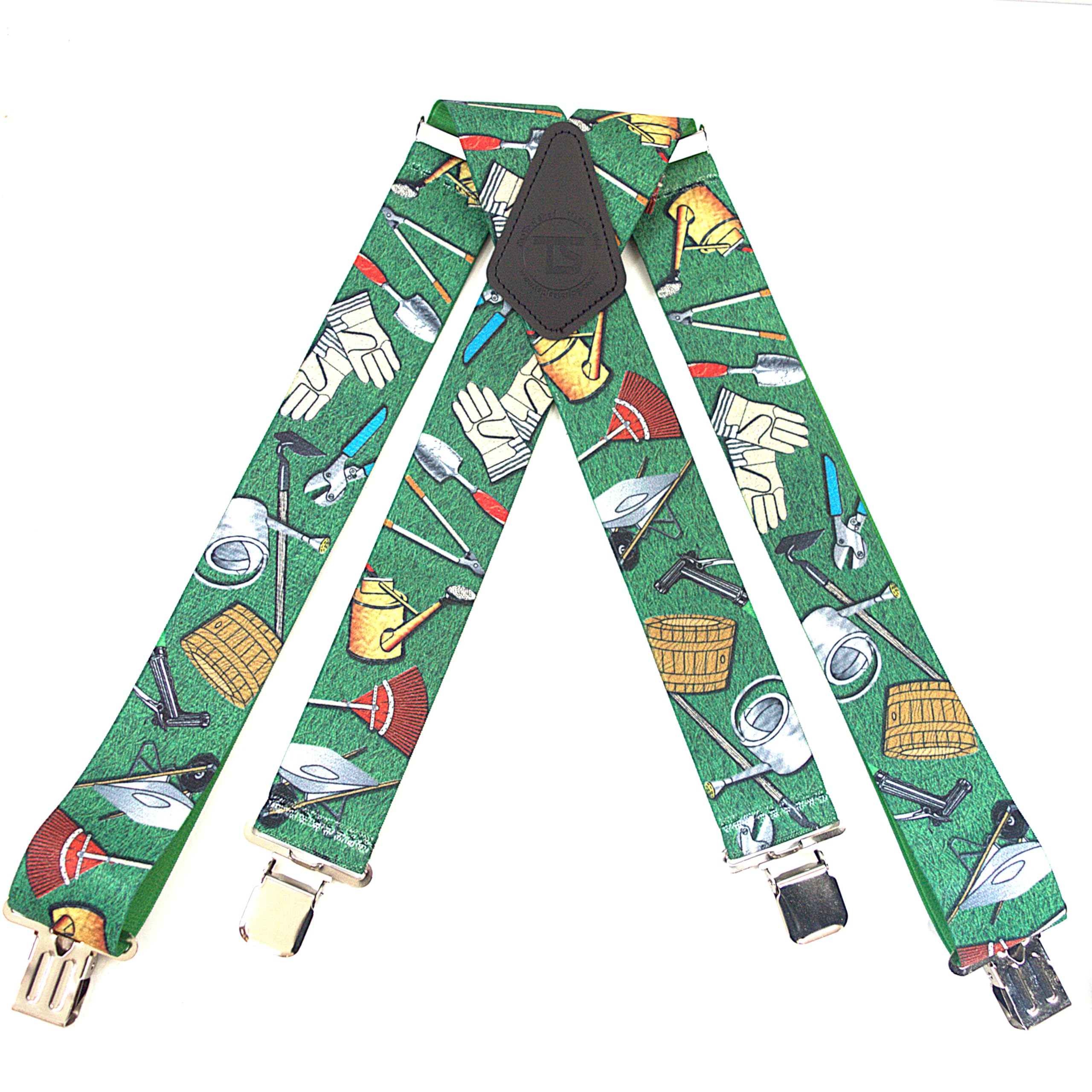 Brimarc Men's Green Braces Gardening Garden Tools Design Heavy Duty 2" 50Mm Wide From M.k.tools