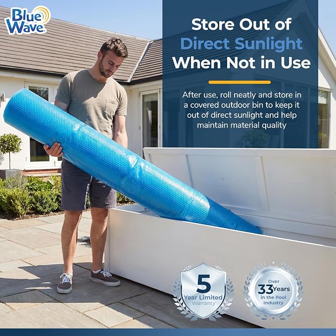 Cobertor Solar Rectangular Blue Wave 18x36 ft 12 Mil miniatura 7