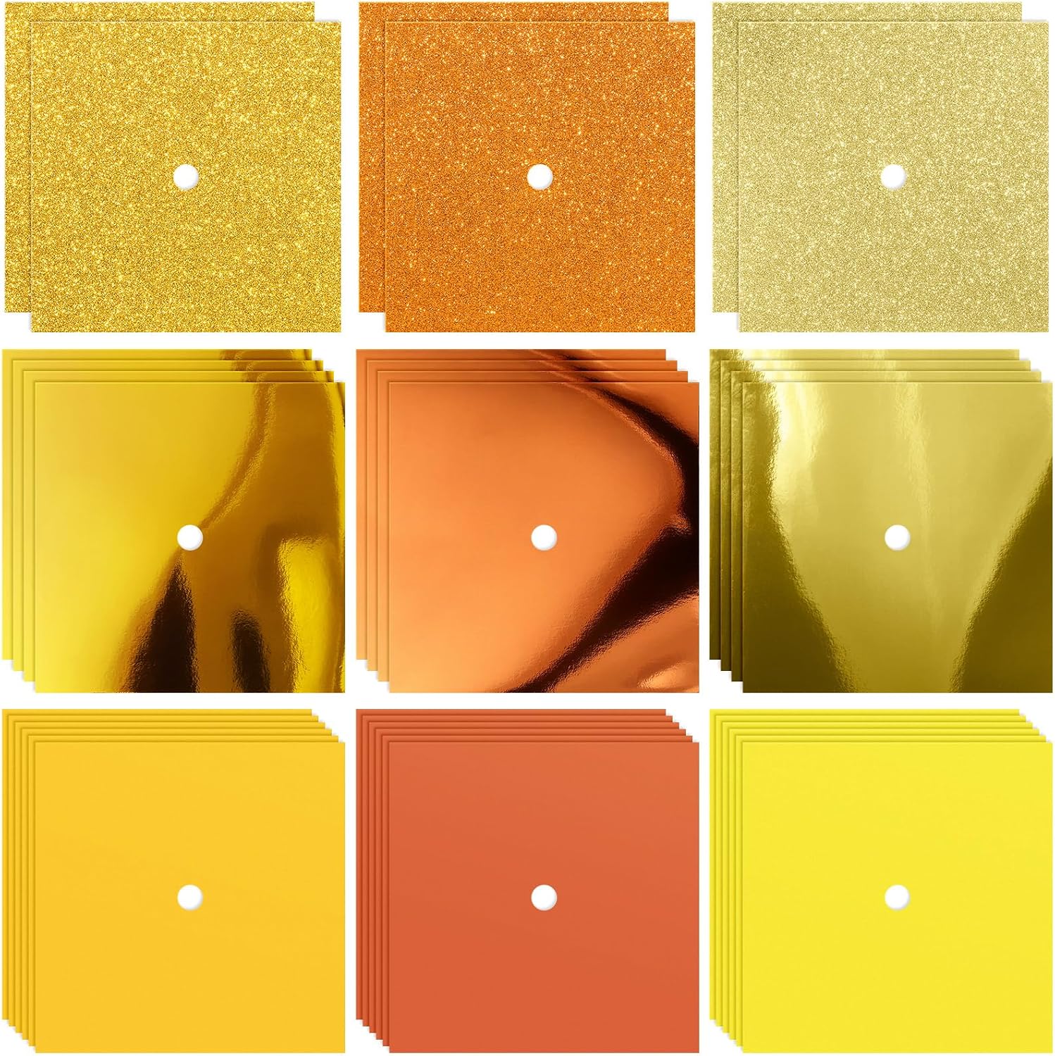 Gersoniel 36 Sheet Construction Paper for DIY Graduation Cap Decoration 2026 Grad Hat Topper Blank Grad Cap Cover Cardstock Metallic Glitter Card Stock Paper 250gsm/92lb(Pink Color)