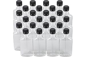 Pellah 375 mL (12.7 Oz.) Plastic Flask PET Clear Bottle For Beverage...