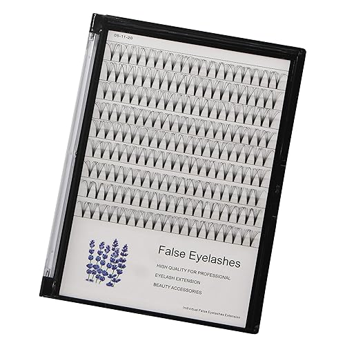 Miniatura 3 de Pestañas postizas individuales largas naturales hechas a mano 20D de tallo corto, grosor de 0.003 in, abanicos de volumen prefabricados, extensiones