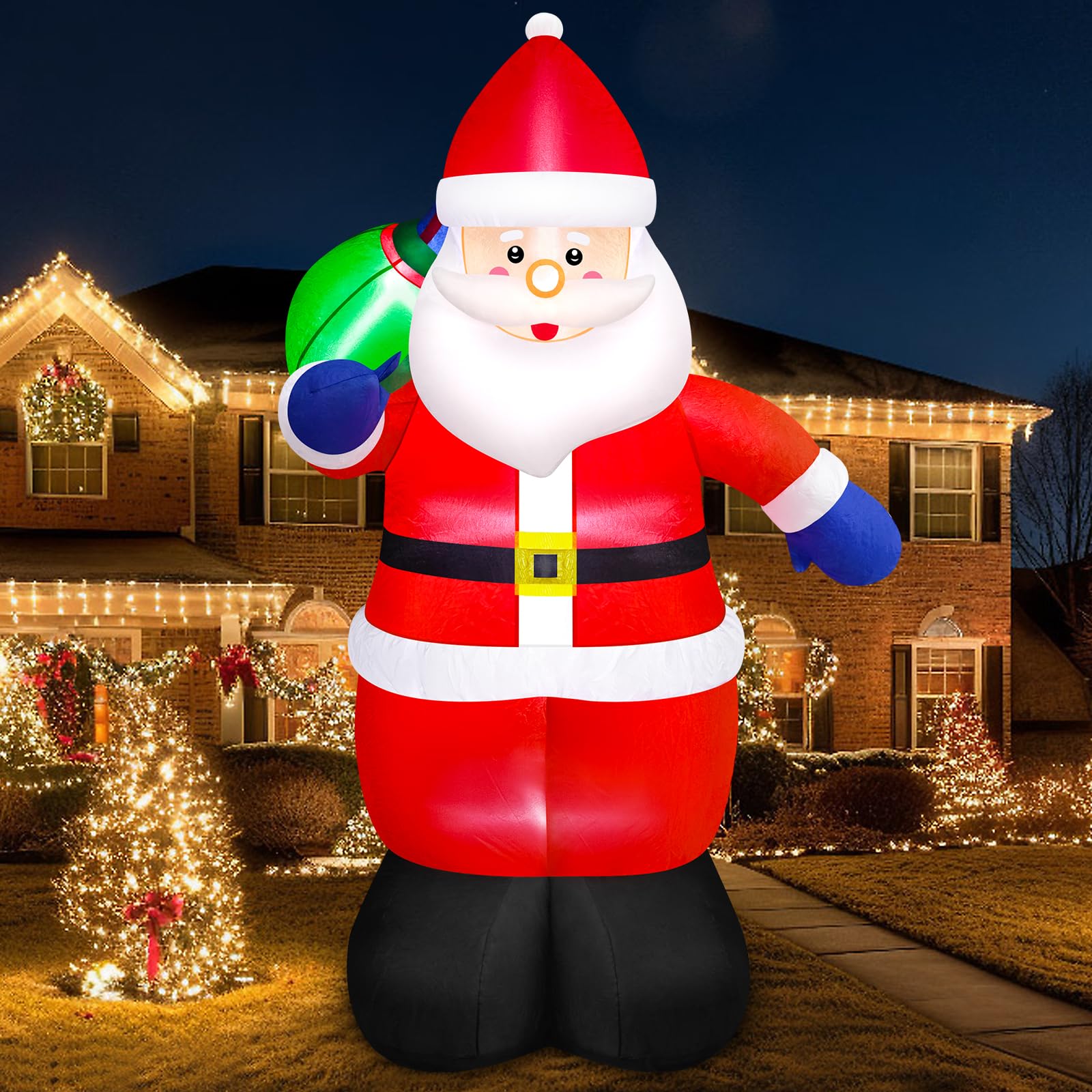 Amazon.co.jp: Danxilu 8フィート クリスマス 空気注入式