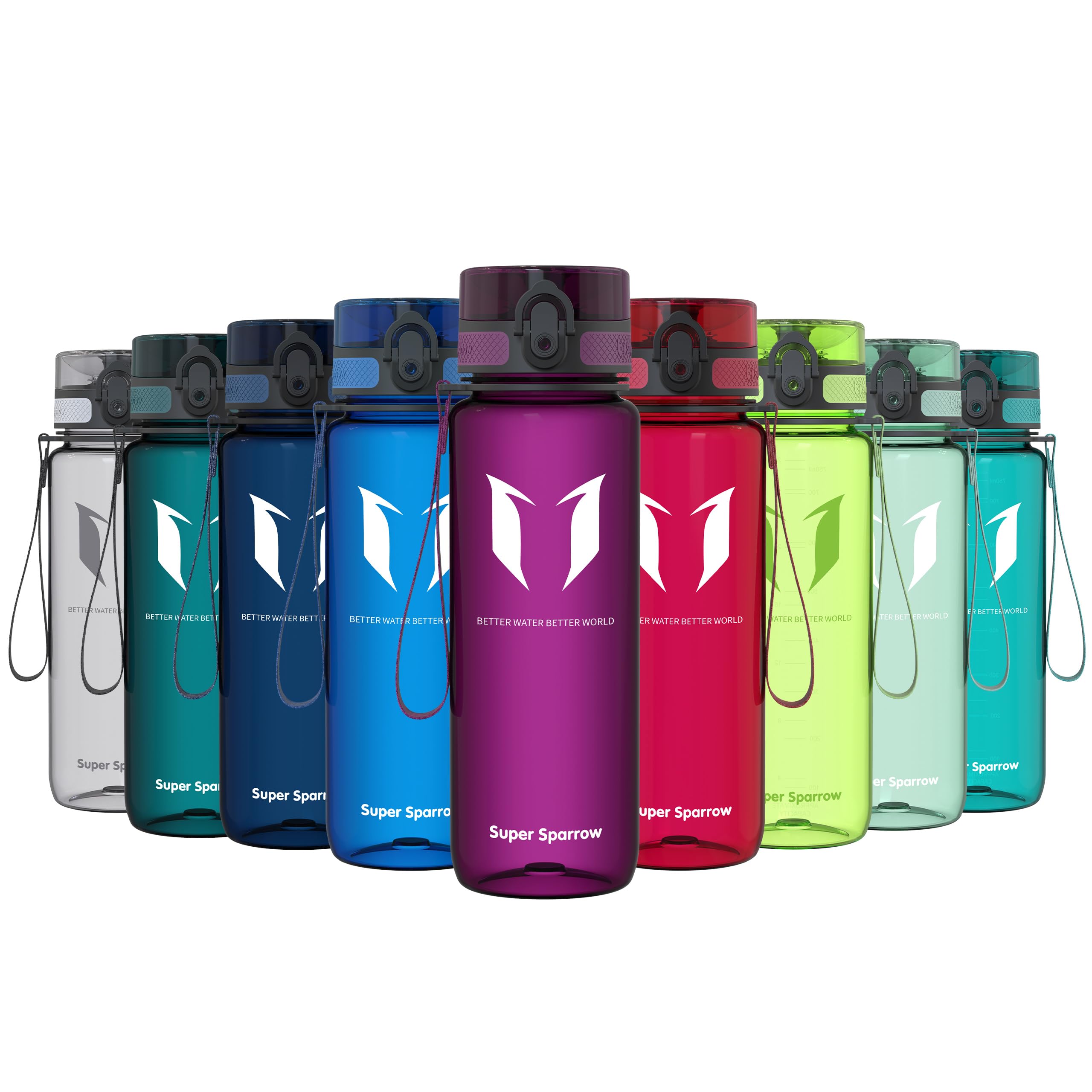 Super Sparrow Botella de Agua Deportiva -350ml & 500ml & 750ml & 1000ml - Sin BPA — view 48
