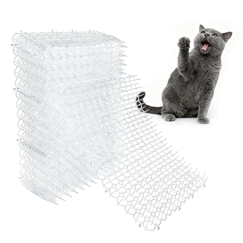 Tapete repelente transparente para gatos OCEANPAX com pontas de 2,54 cm, 12 unidades
