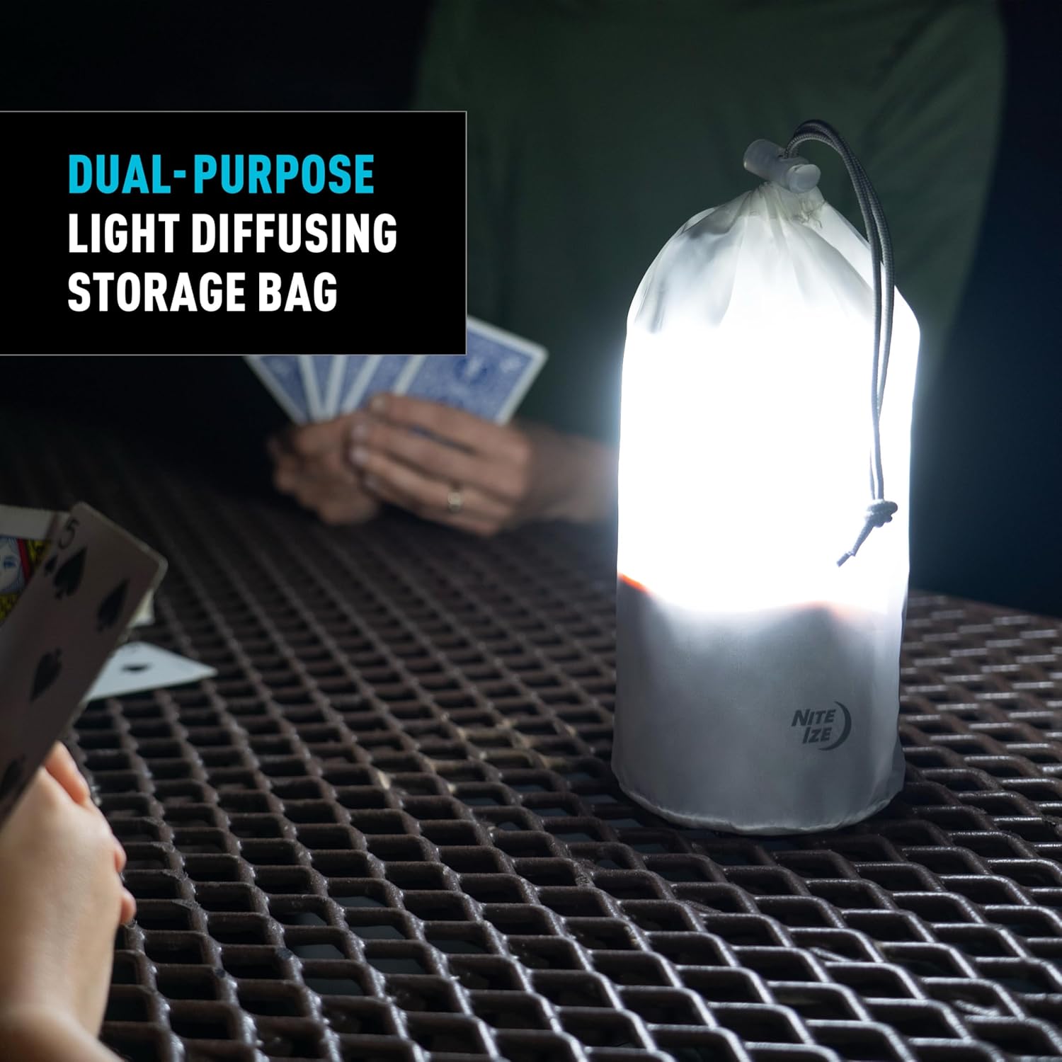 Nite Ize Radiant RL1 Lantern - Battery-Powered Lantern with 33-Day Runtime on Low - Multi-Mode LED Light - Built-in Carabiner Clip for Convenient Use - Amber Mode for Night Vision & Ambiance