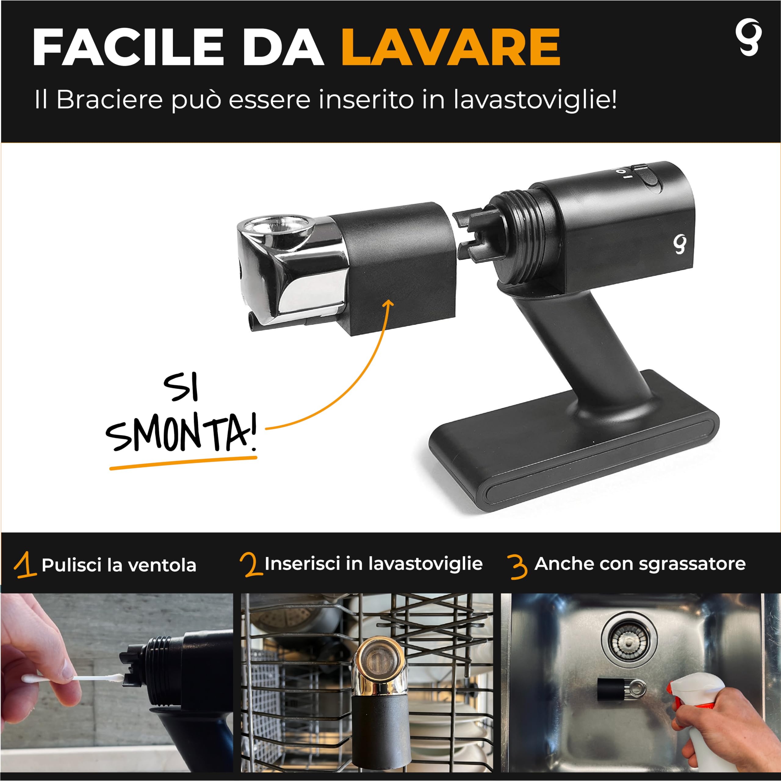 Fumus Affumicatore da Cucina 5 Gusti Trucioli Affumicatura 2 Velocità Smoker Whisky Disco Cocktail Ricettario