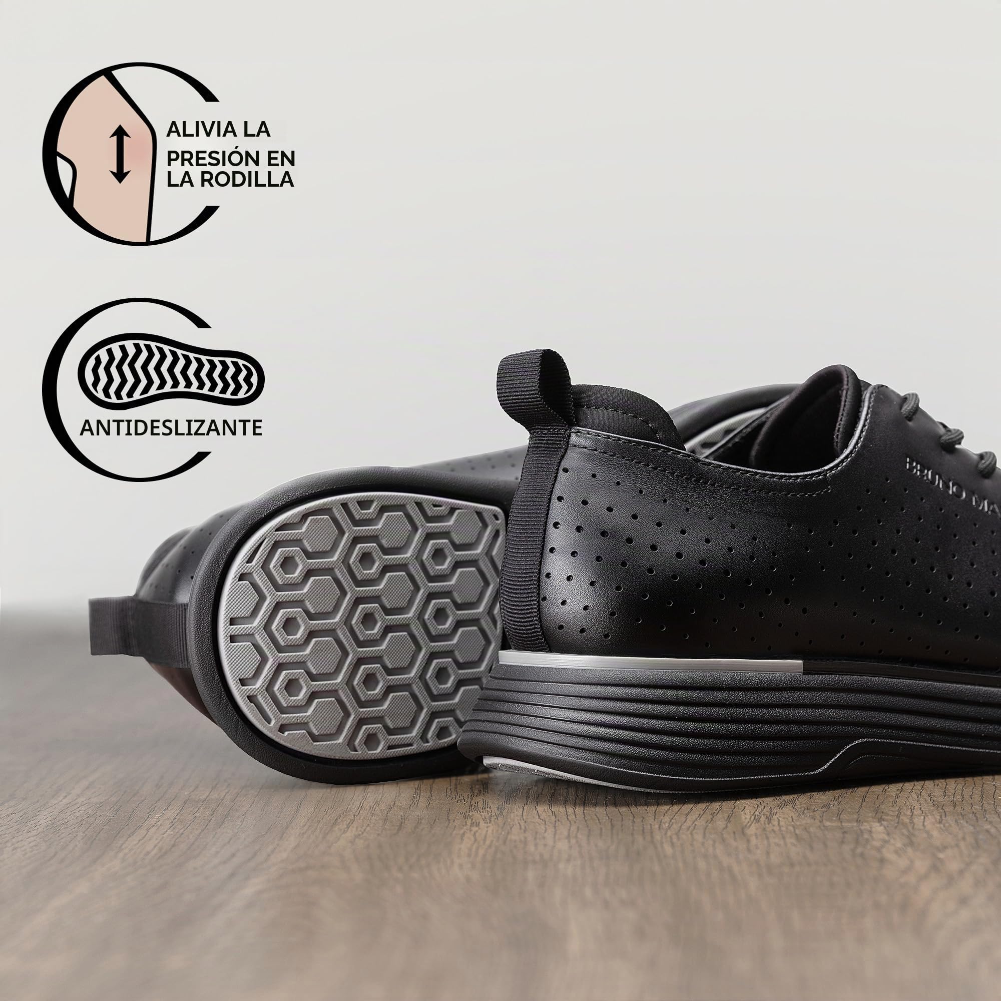 Bruno Marc Zapatos de Vestir de Moda para Hombre Zapatos de Cordones Comodos Oxfords Casual