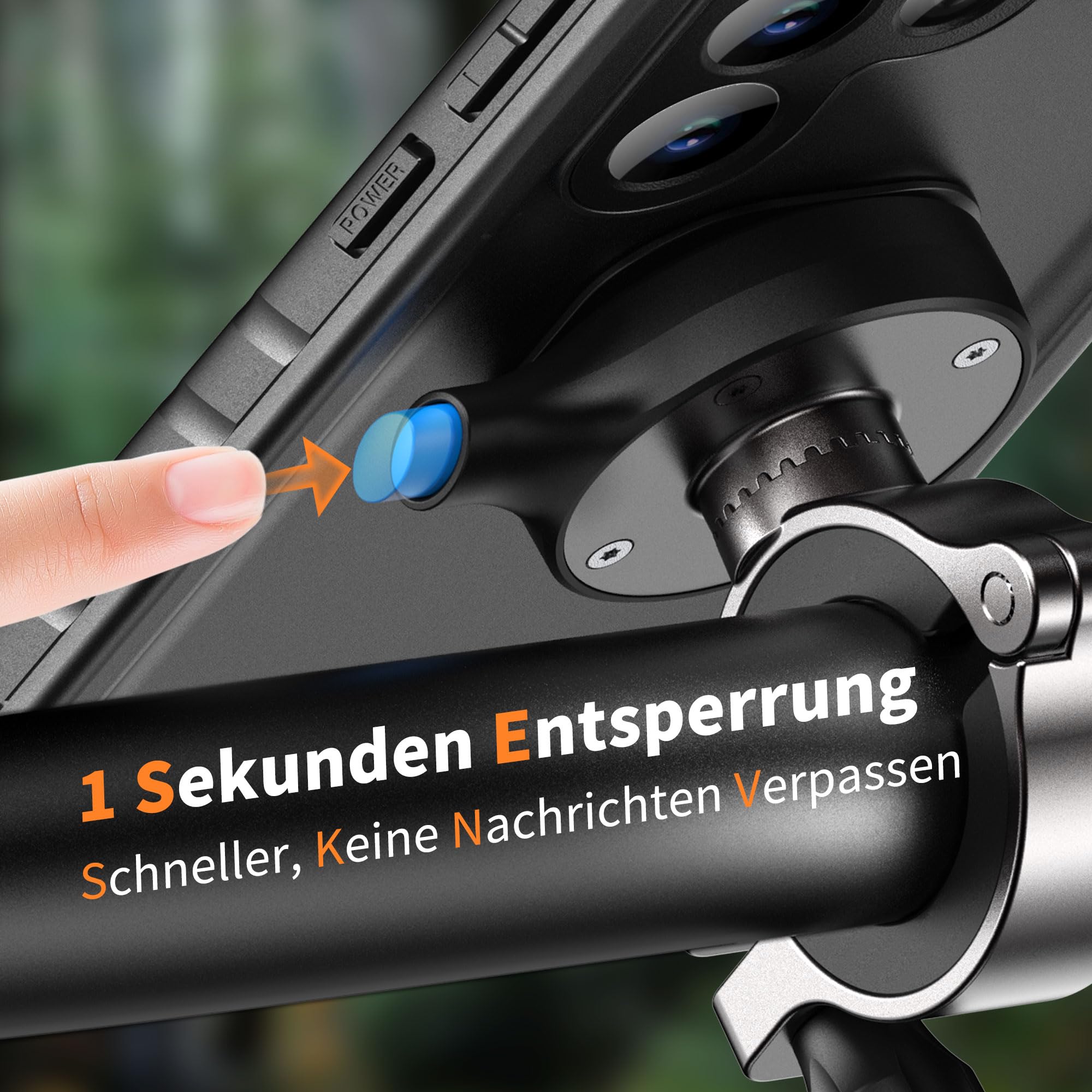 Cozycase Wasserdicht Handyhalterung Fahrrad Für Samsung Galaxy S26 Ultra | Anti-Diebstahl Hülle Handy Halter Motorrad Lenker Rennrad Mtb Ebike Bike Phone Holder Mount Fahrradhalterung IP68 Waterproof