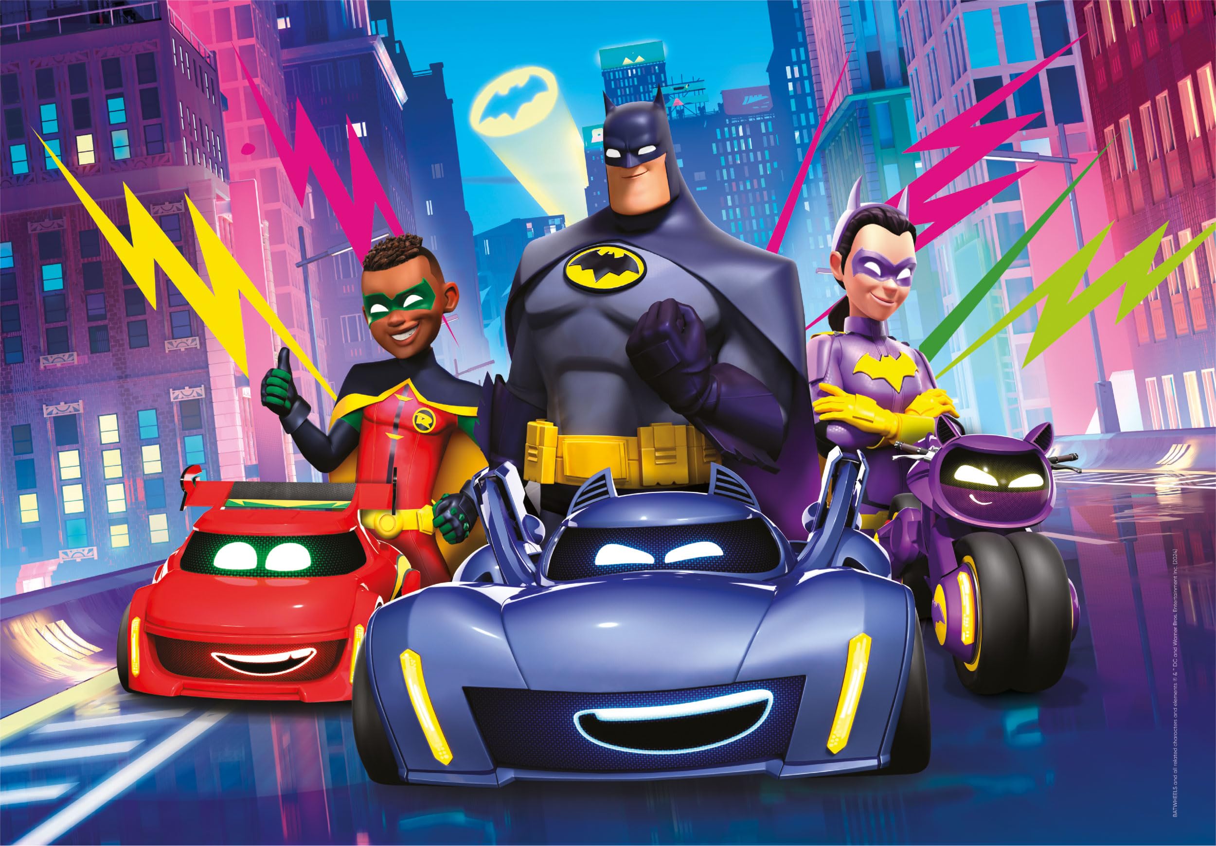 Clementoni 2 Años Clementoni Puzzle - Batwheels - 2 Supercolor Puzzles ...