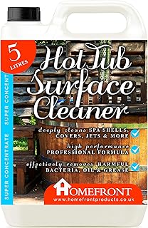 Homefront Hot Tub Surface Cleaner - Removes Dirt, Grime Waterlines & More From Spa Shells, Covers & Jets - Suitable for all Hot Tubs, Spas and Pools (5 Litres)