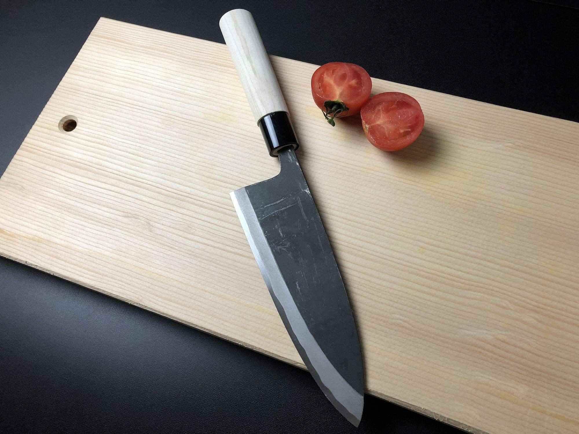 Amazon | 有次 包丁 黒出刃 180 mm 白鋼2 築地 ARITSUGU 柄 名入れ