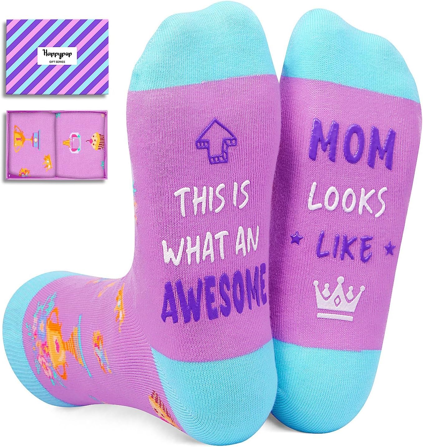 HAPPYPOP Mothers Day Gifts Socks - Gifts for Mom Wife Sister, Mother in Law Socks