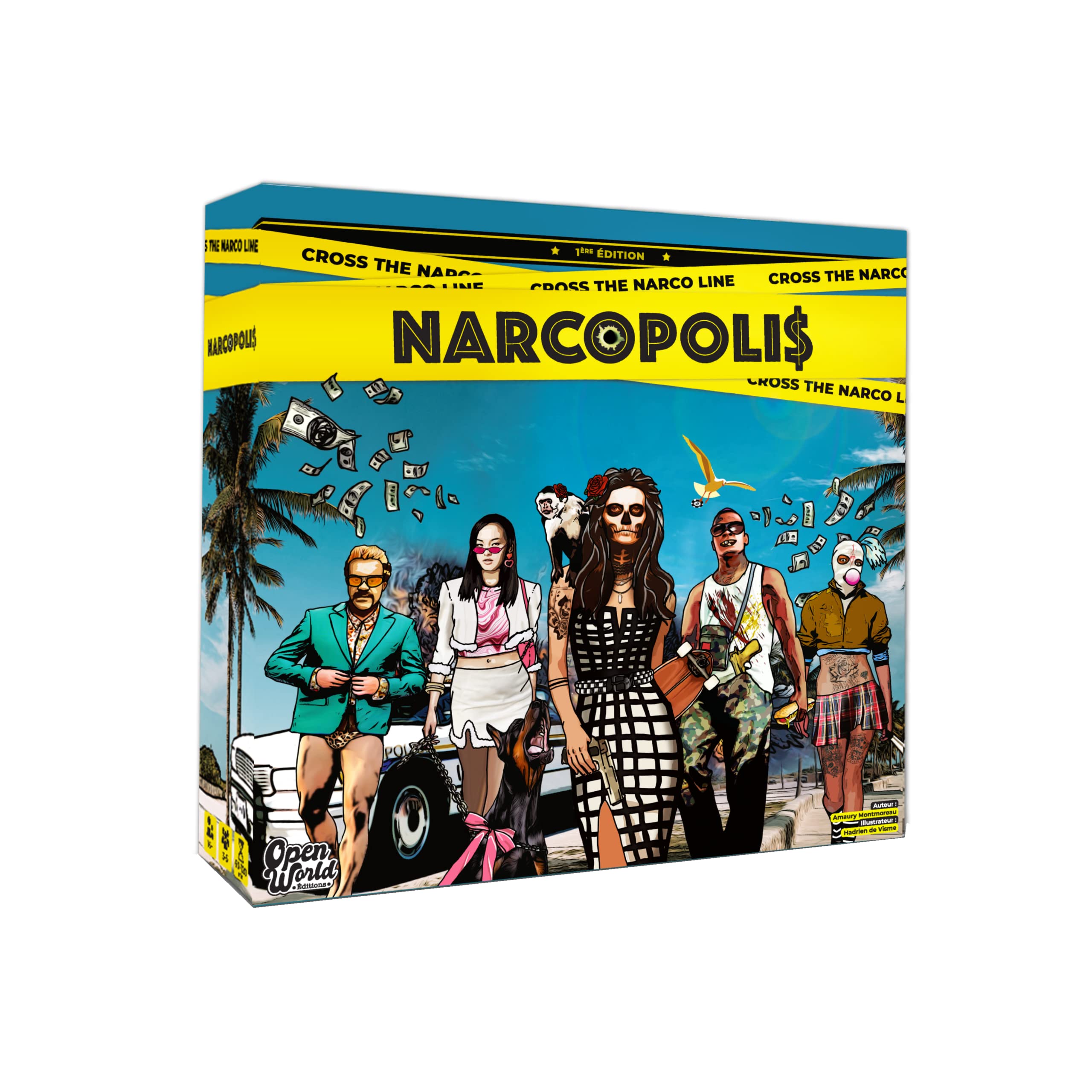 Narcopolis - Openworld éditions - Jeu de société et stratégie, 2 à 5 Joueurs, 20 Minutes par Joueurs, thème Gangster/Rap