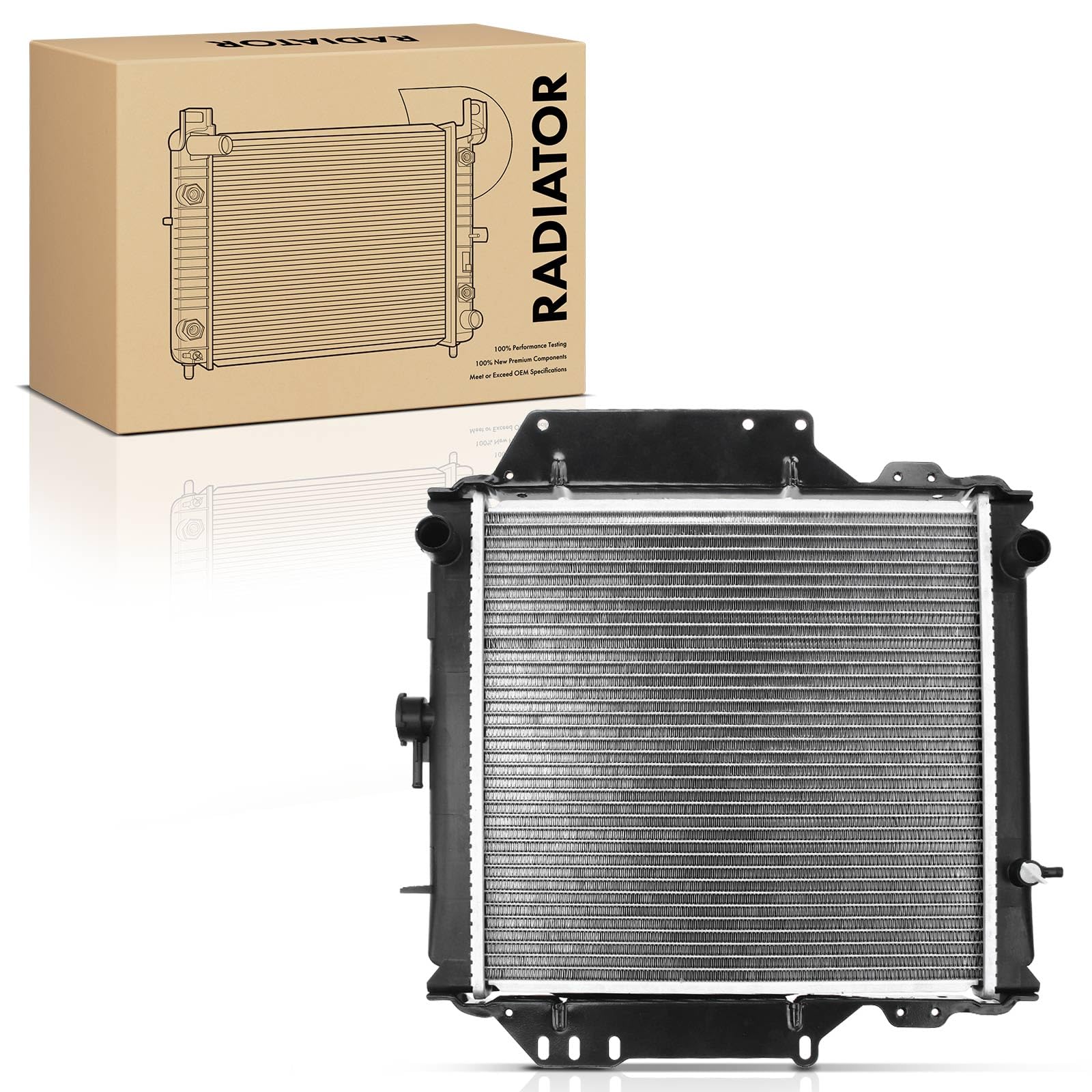 Frankberg Radiador enfriador de agua enfriador de motor transmisión | Compatible con: SJ 413 OS, SJ 410, SUV Samurai cerrado SJ, SJ 410 Cabrio OS