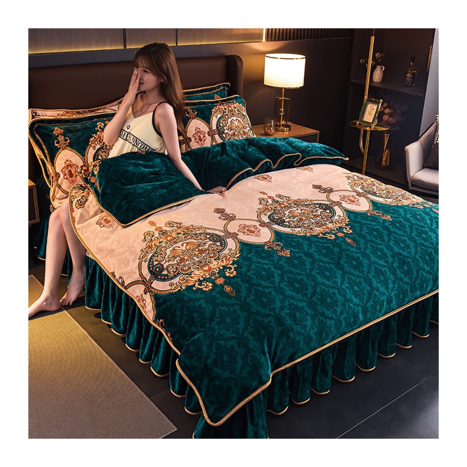 Housse de couette flanelle RWRAPS pour des nuits d'hiver bien chaudes et un lit douillet cocooning