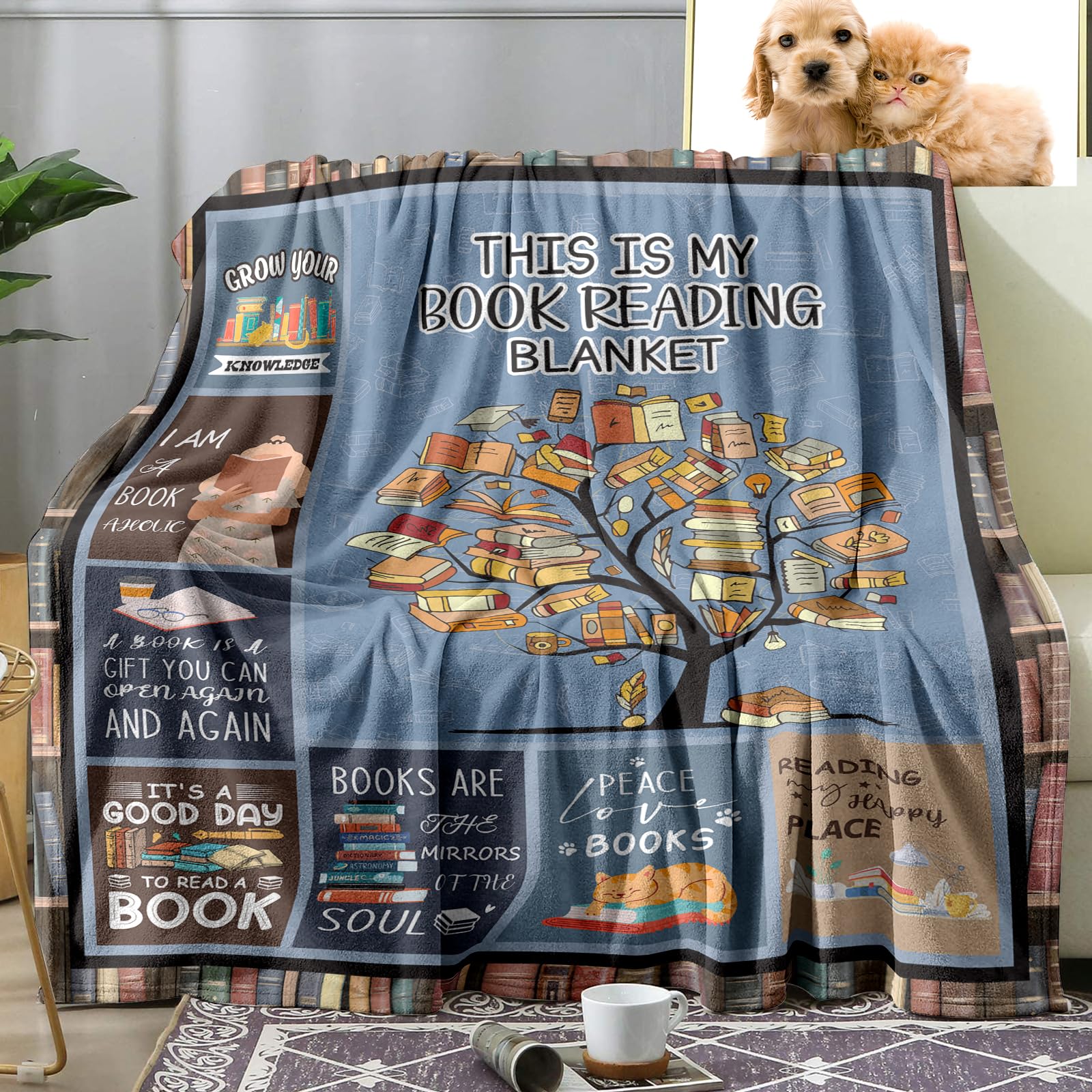 Plaid Ma Couverture De Lecture Personnalisé Pour Femme - Vive La Mode